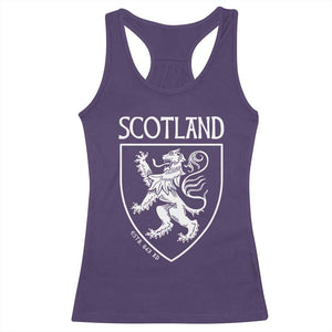 Scotland Lion Rampant Scottish Heritage Pride Graphic Racerback Tank Top