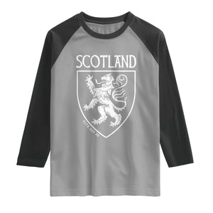 Scotland Lion Rampant Scottish Heritage Pride Graphic Raglan Shirt