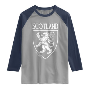 Scotland Lion Rampant Scottish Heritage Pride Graphic Raglan Shirt