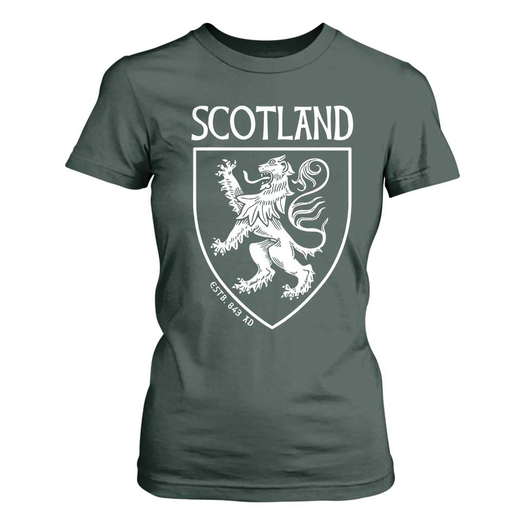Scotland Lion Rampant Scottish Heritage Pride Graphic T Shirt For Women