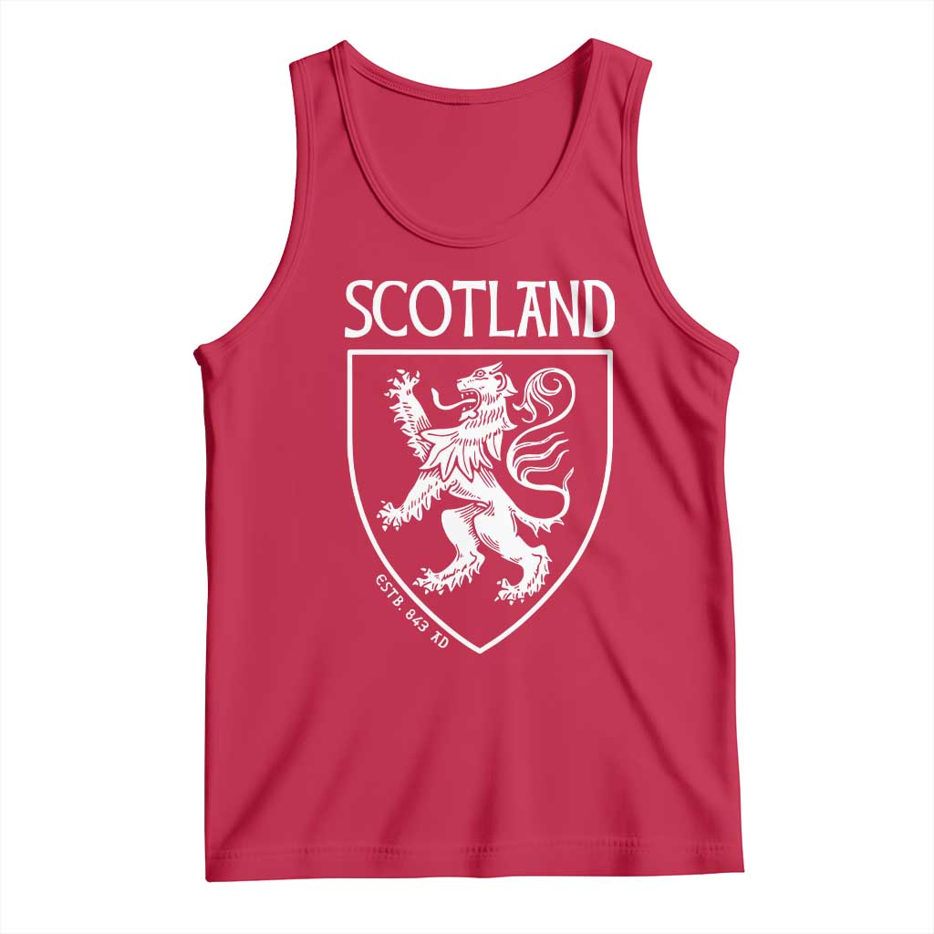Scotland Lion Rampant Scottish Heritage Pride Graphic Tank Top