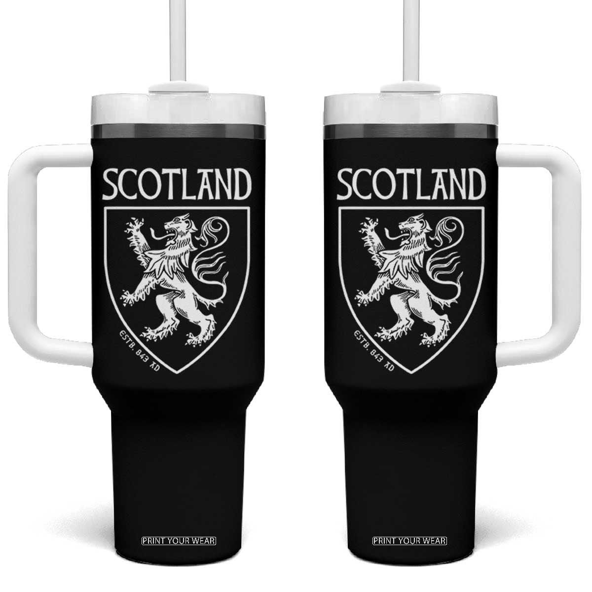 Scotland Lion Rampant Scottish Heritage Pride Graphic Tumbler With Handle