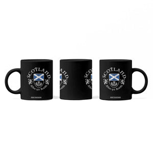 Scotland Alba gu Brath Scottish Thistle Emblem Coffee Mug Distressed Vintage Scottish Heritage Pride