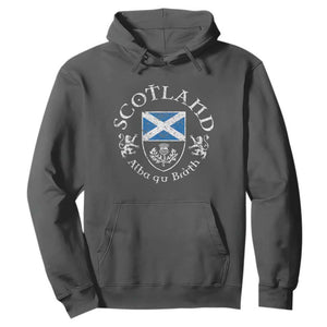 Scotland Alba gu Brath Scottish Thistle Emblem Hoodie Distressed Vintage Scottish Heritage Pride