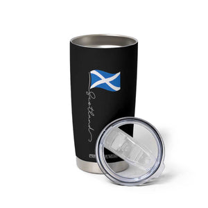 Scotland Saltire Waving Flag Tumbler Cup Minimalist Scottish Heritage Pride