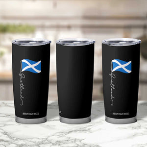 Scotland Saltire Waving Flag Tumbler Cup Minimalist Scottish Heritage Pride