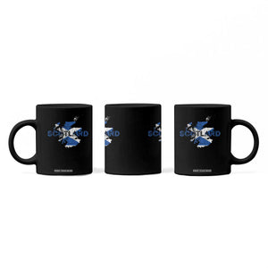 Scotland Map Saltire Flag Scottish Heritage Coffee Mug Vintage Country Pride
