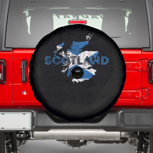 Scotland Map Saltire Flag Scottish Heritage Spare Tire Cover Vintage Country Pride