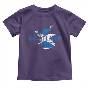 Scotland Map Saltire Flag Scottish Heritage Toddler T Shirt Vintage Country Pride