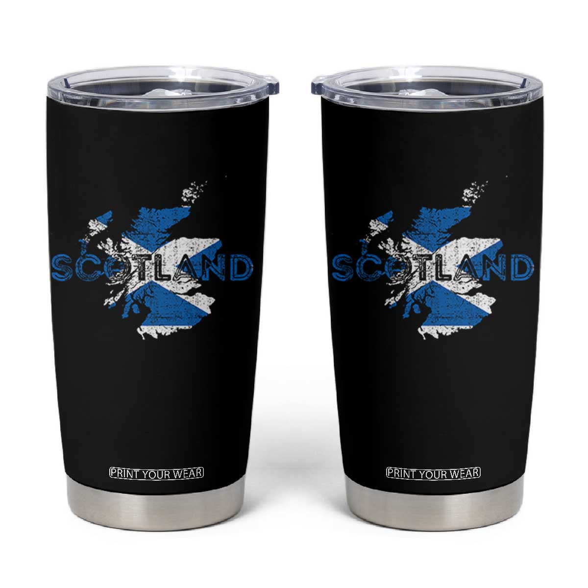 Scotland Map Saltire Flag Scottish Heritage Tumbler Cup Vintage Country Pride