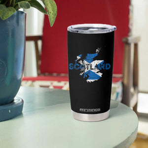 Scotland Map Saltire Flag Scottish Heritage Tumbler Cup Vintage Country Pride