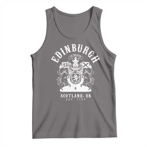 Edinburgh Scotland UK Est 1130 Tank Top Royal Coat of Arms In Defens Historic Crest Graphic