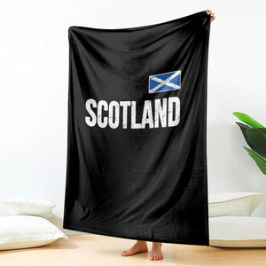 Scotland Saltire Flag Minimalist Athletic College Style Throw Blanket