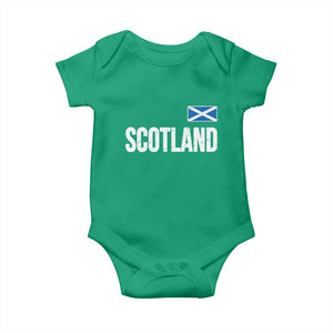 Scotland Saltire Flag Minimalist Athletic College Style Baby Onesie