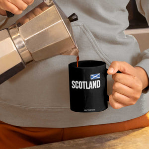 Scotland Saltire Flag Minimalist Athletic College Style Coffee Mug