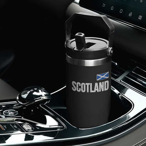 Scotland Saltire Flag Minimalist Athletic College Style Flip Straw Tumbler