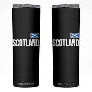 Scotland Saltire Flag Minimalist Athletic College Style Skinny Tumbler