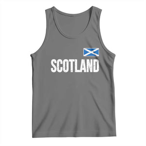 Scotland Saltire Flag Minimalist Athletic College Style Tank Top