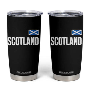 Scotland Saltire Flag Minimalist Athletic College Style Tumbler Cup
