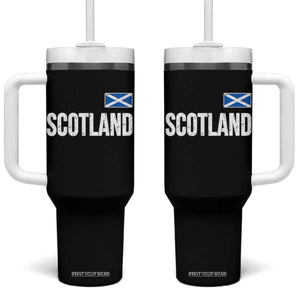 Scotland Saltire Flag Minimalist Athletic College Style Tumbler With Handle