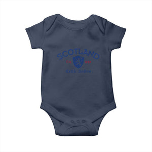 Scotland Celtic Nation Est 843 Baby Onesie Lion Rampant Shield Patriotic Scottish Heritage