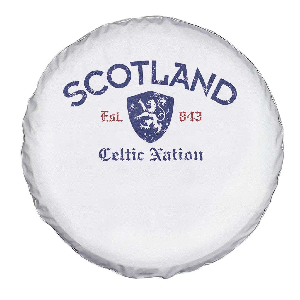 Scotland Celtic Nation Est 843 Spare Tire Cover Lion Rampant Shield Patriotic Scottish Heritage