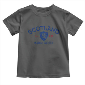 Scotland Celtic Nation Est 843 Toddler T Shirt Lion Rampant Shield Patriotic Scottish Heritage