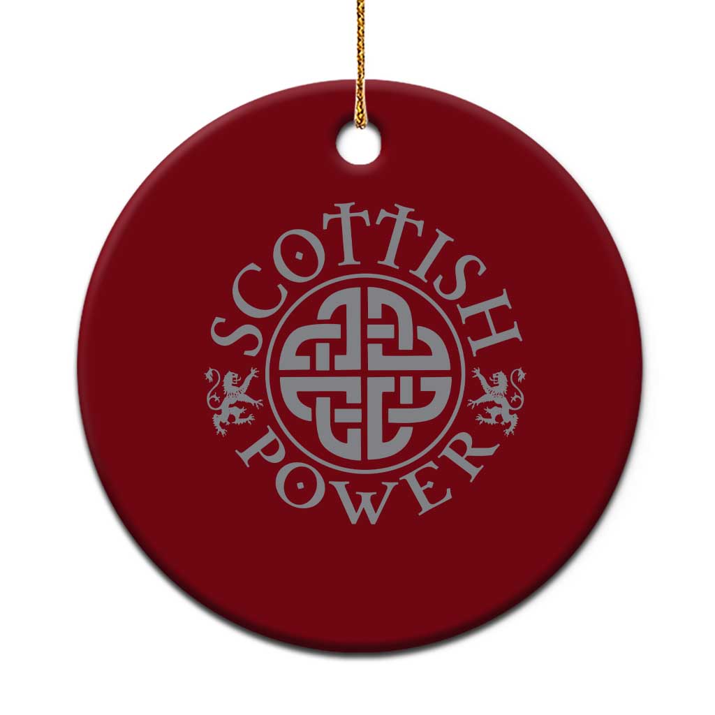 Scottish Power Celtic Knotwork Shield Emblem Ceramic Ornament Traditional Tribal Heritage Scottish Pride