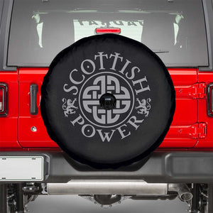 Scottish Power Celtic Knotwork Shield Emblem Spare Tire Cover Traditional Tribal Heritage Scottish Pride