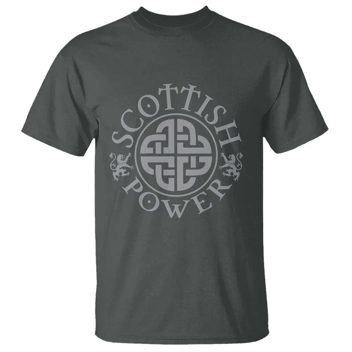 Scottish Power Celtic Knotwork Shield Emblem T Shirt Traditional Tribal Heritage Scottish Pride