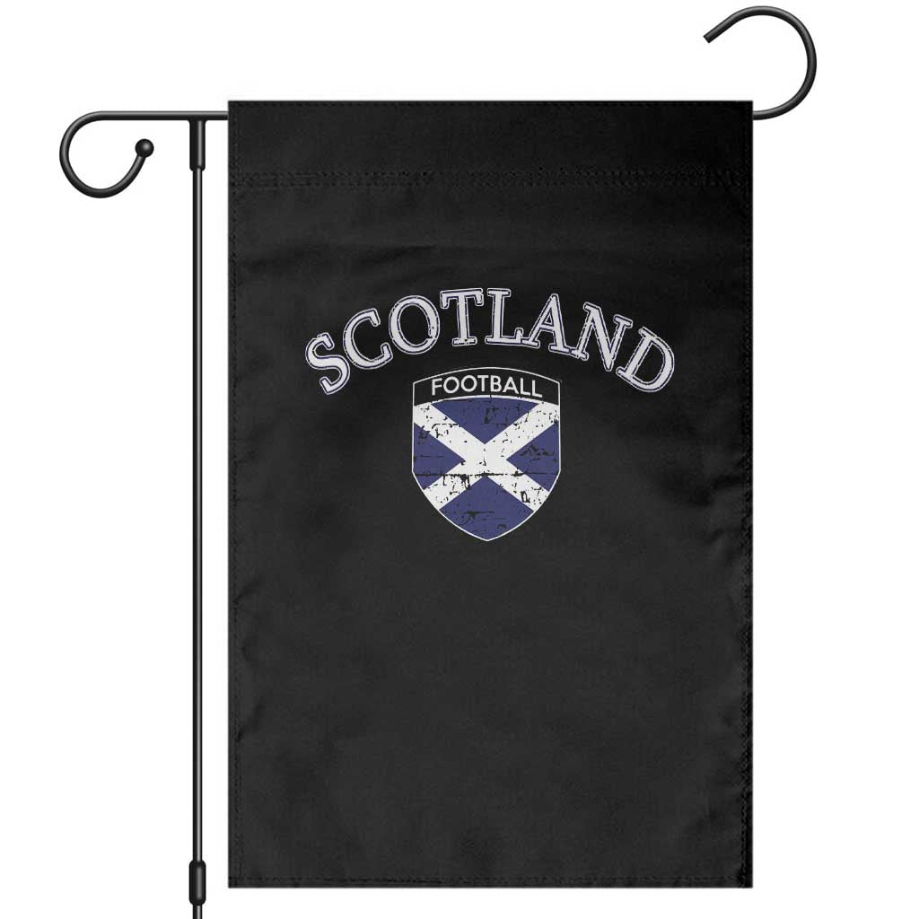 Scotland Football Distressed Shield Saltire Flag Garden Flag Game Day Sports Soccer Fans