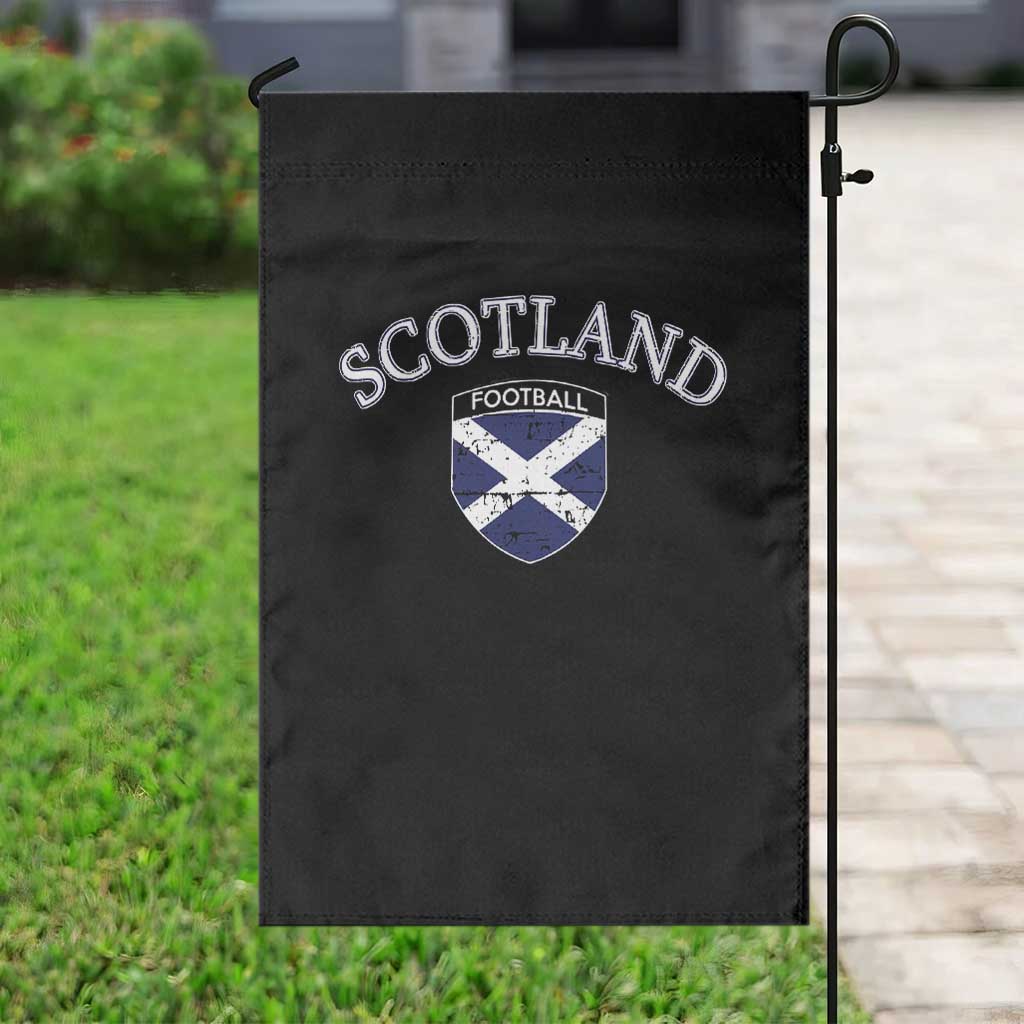 Scotland Football Distressed Shield Saltire Flag Garden Flag Game Day Sports Soccer Fans