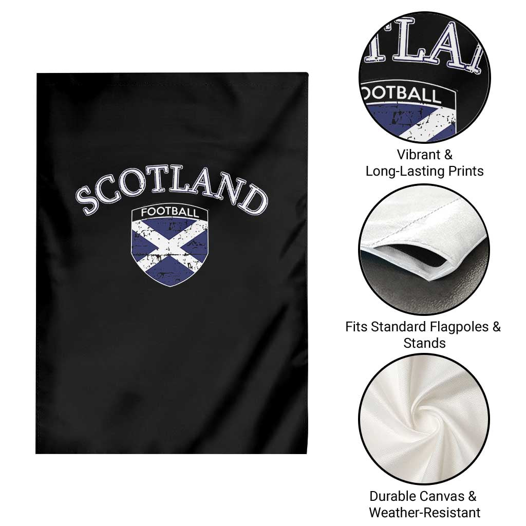 Scotland Football Distressed Shield Saltire Flag Garden Flag Game Day Sports Soccer Fans
