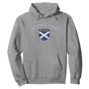 Scotland Football Distressed Shield Saltire Flag Hoodie Game Day Sports Soccer Fans