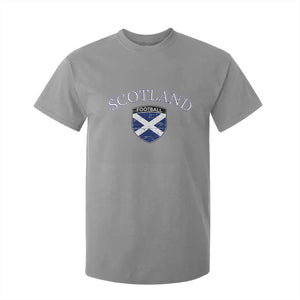 Scotland Football Distressed Shield Saltire Flag T Shirt For Kid Game Day Sports Soccer Fans