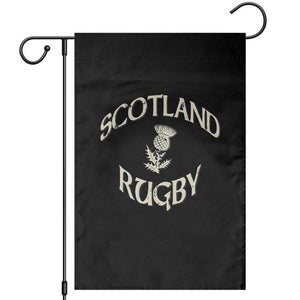 Scotland Rugby Distressed Vintage Traditional Thistle Garden Flag Sports Fan Game Day