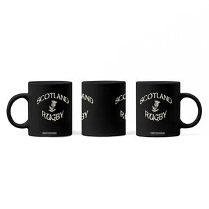 Scotland Rugby Distressed Vintage Traditional Thistle Coffee Mug Sports Fan Game Day
