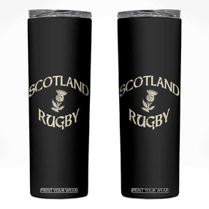 Scotland Rugby Distressed Vintage Traditional Thistle Skinny Tumbler Sports Fan Game Day