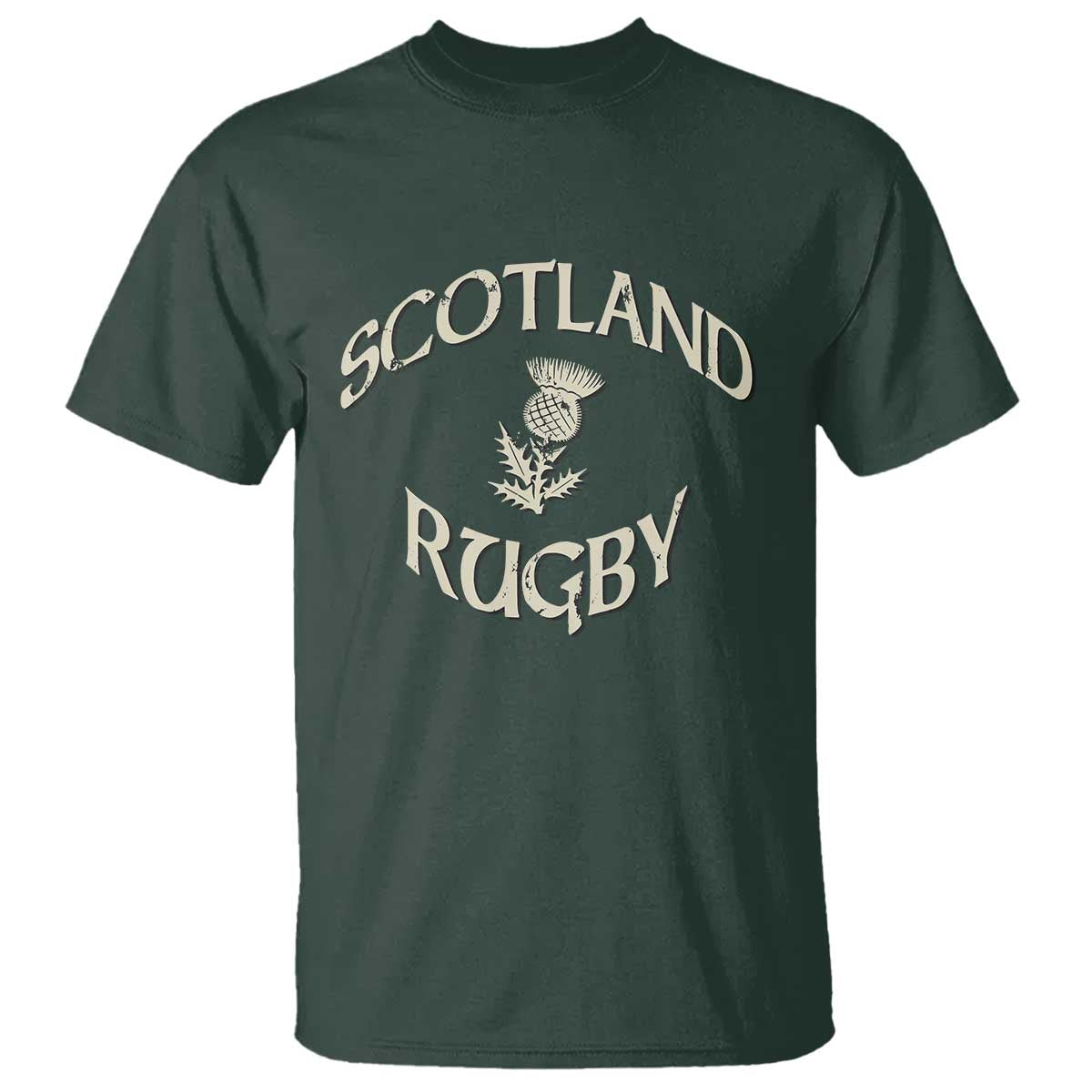 Scotland Rugby Distressed Vintage Traditional Thistle T Shirt Sports Fan Game Day