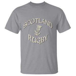 Scotland Rugby Distressed Vintage Traditional Thistle T Shirt Sports Fan Game Day