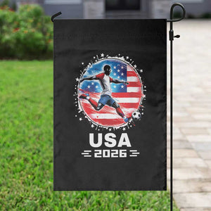 USA Soccer Patriotic Player 2026 Graphic Garden Flag United States Football Fan Spirit