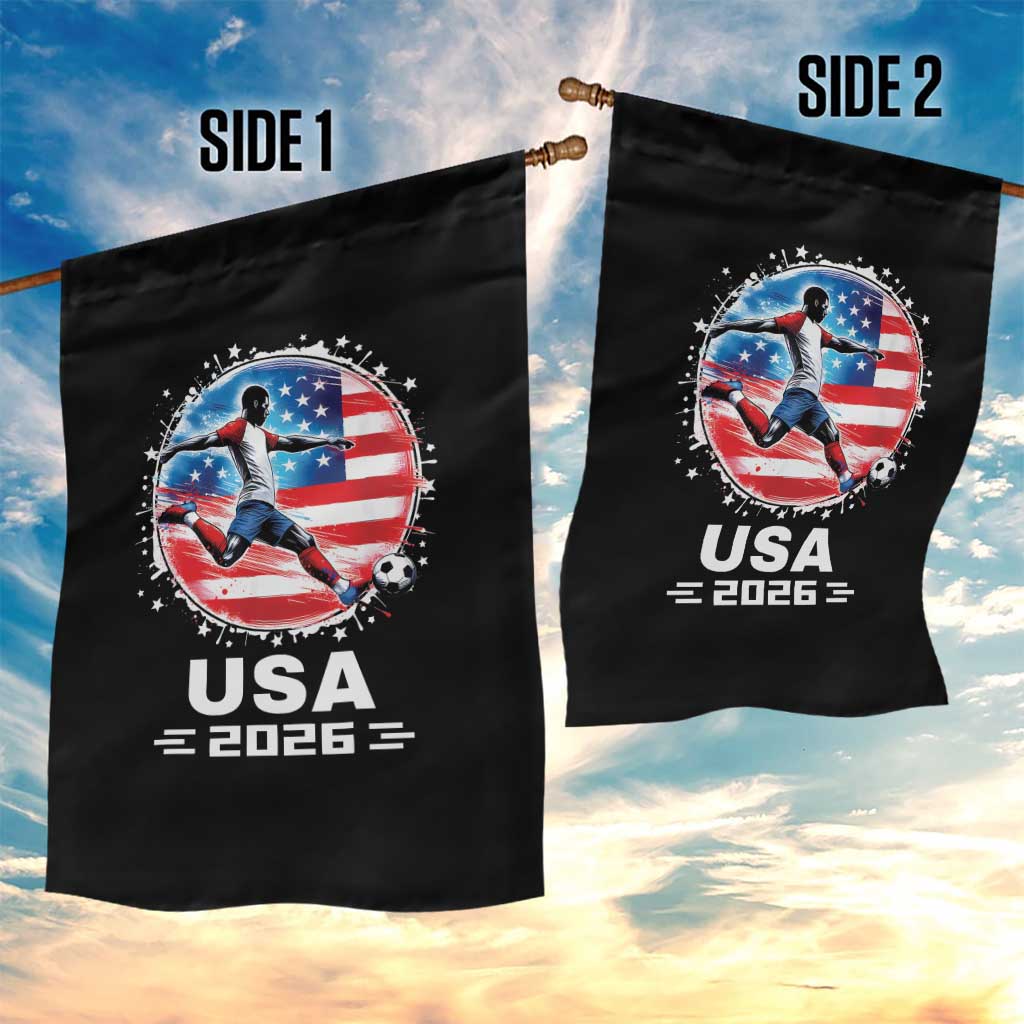 USA Soccer Patriotic Player 2026 Graphic Garden Flag United States Football Fan Spirit
