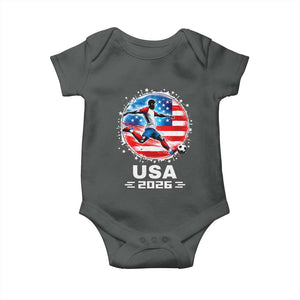USA Soccer Patriotic Player 2026 Graphic Baby Onesie United States Football Fan Spirit