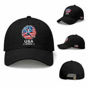USA Soccer Patriotic Player 2026 Graphic Baseball Cap United States Football Fan Spirit