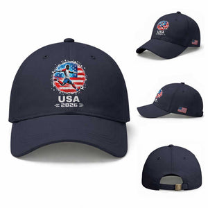 USA Soccer Patriotic Player 2026 Graphic Baseball Cap United States Football Fan Spirit