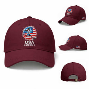 USA Soccer Patriotic Player 2026 Graphic Baseball Cap United States Football Fan Spirit