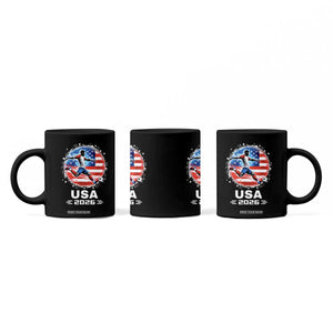 USA Soccer Patriotic Player 2026 Graphic Coffee Mug United States Football Fan Spirit
