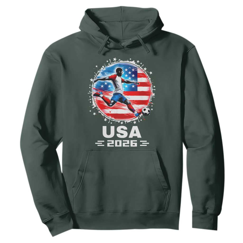 USA Soccer Patriotic Player 2026 Graphic Hoodie United States Football Fan Spirit