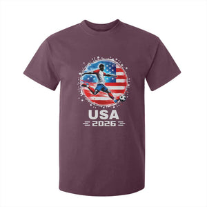USA Soccer Patriotic Player 2026 Graphic T Shirt For Kid United States Football Fan Spirit