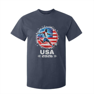 USA Soccer Patriotic Player 2026 Graphic T Shirt For Kid United States Football Fan Spirit